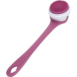 Cepillo corporal eléctrico MAMJENNIgiuzp4nqc6-12 con mango largo y 5 cabezales (Púrpura)