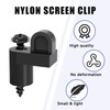 12 Pack 3/8 in Nylon Window Screen Clip with Screws