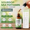 Soursop multivitamin Drop Natural Energy Booster, Immune Support, Vegan,Gluten Free,Non-GMO