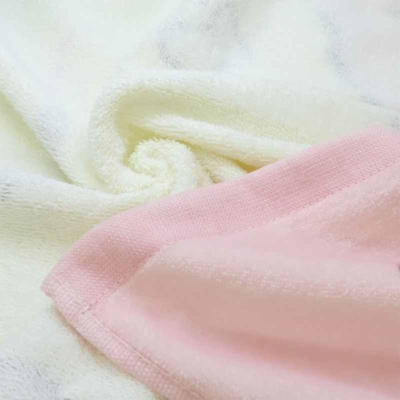 Bath Towel Shirring Dye Print