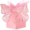 50 Pcs Butterfly Laser Cut Favor Boxes DIY Wedding Birthday