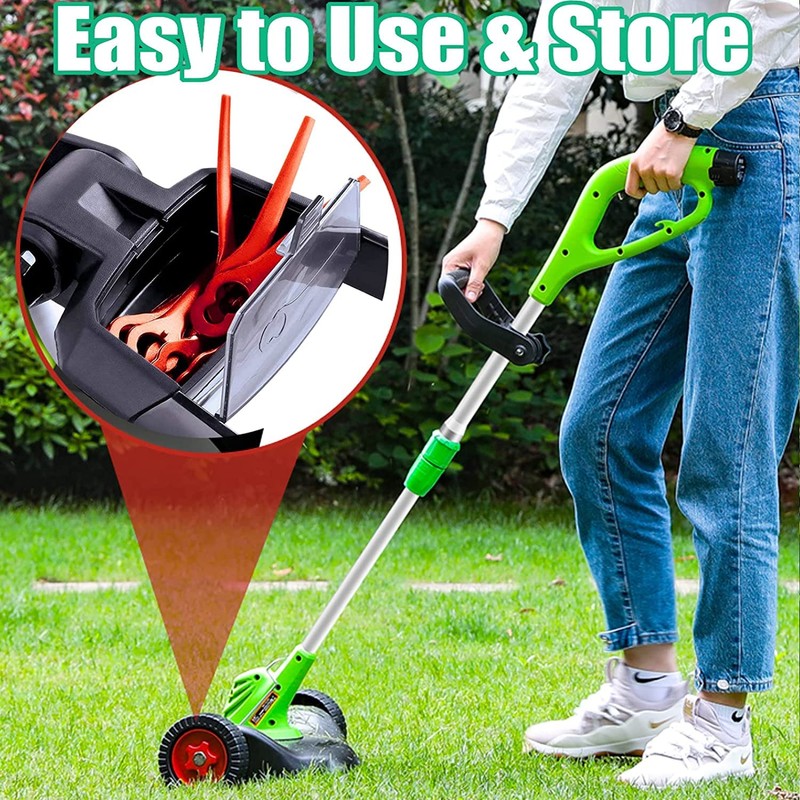 30 Pcs Plastic Grass Trimmer Blades, Cordless Strimmer Blades 83