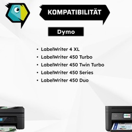 Inkadoo Label for Dymo 99015 / S0722440 Labelwriter 4 XL Labelwriter 450 Turbo Labelwriter 450 Twin Turbo Labe Label Tape, Label Rolls