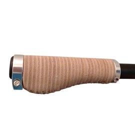 Italian Suede Leather Ergonomic Grips for Brompton for S type Handlebar SUEDE TAN