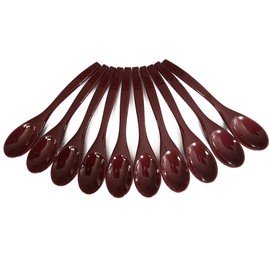 Spoon Resin Small Vermillion Set of 10 