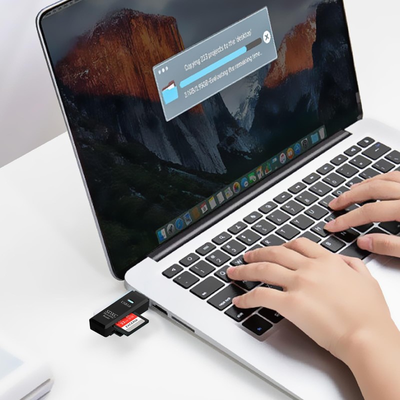 USB3.0 Micro SD Card Reader, 5Gbps 2-in-1 SD Card Reader