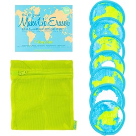 Make Up Eraser Toallitas desmaquillantes Around The World 7-Day Set Erase All Makeup With Just Water, Including Waterproof Mascara, Eyeliner, Foundation, Lipstick, and More