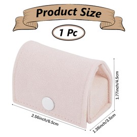 CREATCABIN Engagement Ring Box Ring Cases Mini Jewelry Storage Box with Plush Interior and Exterior Ring Organize Proposal Ring Holder Wedding Marriage Travel for Women Girlfriend Wife 2.56x1.38 Inch