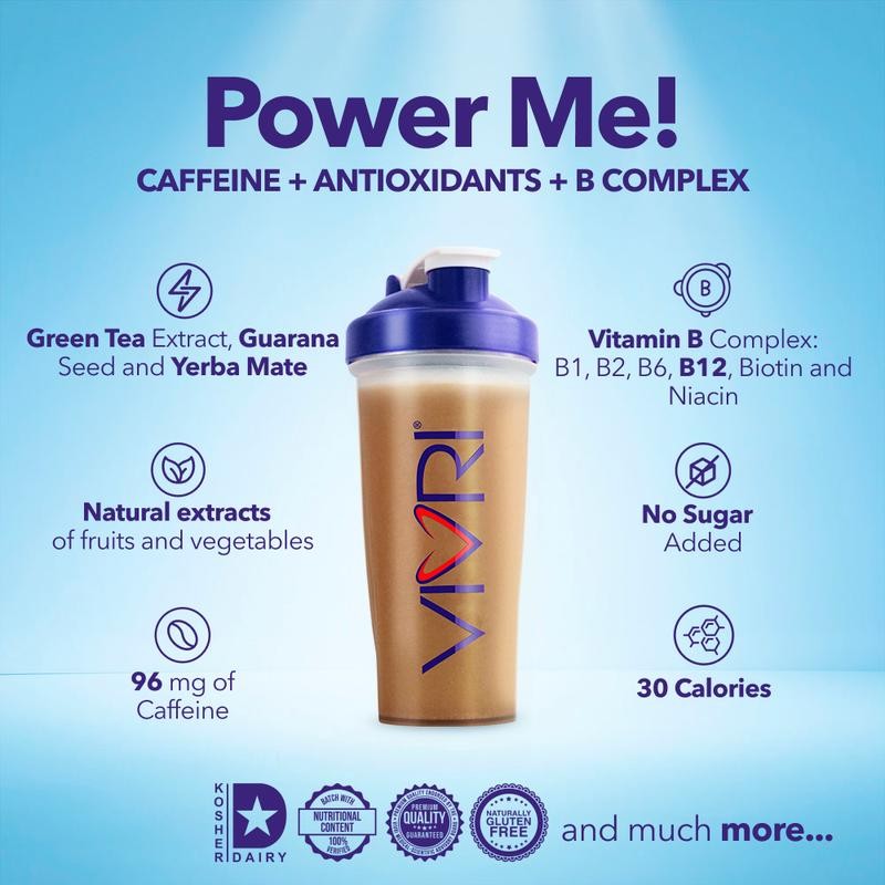 VIVRI Power Me! - Caffeinated Drink Powder | Made with