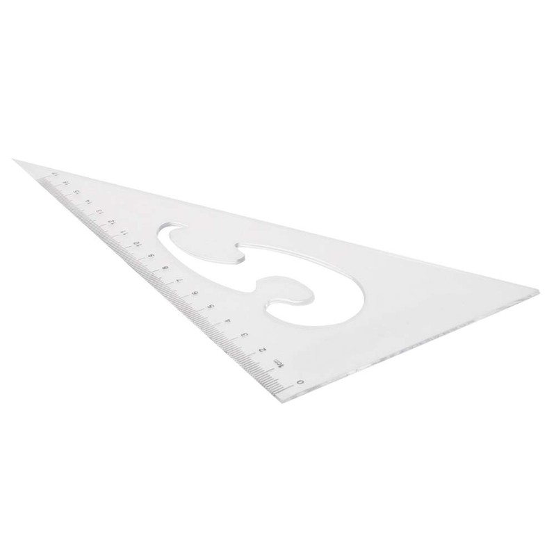Utoolmart Triangle Ruler Set, 20cm / 7.9-inch Plexiglass Right Angle