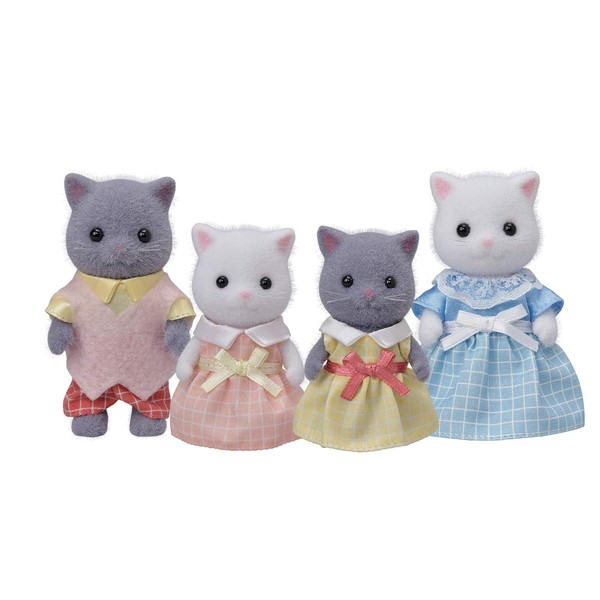 Calico Critters, Persian Cat Family, Dolls, Dollhouse Figures, Collectible Toys