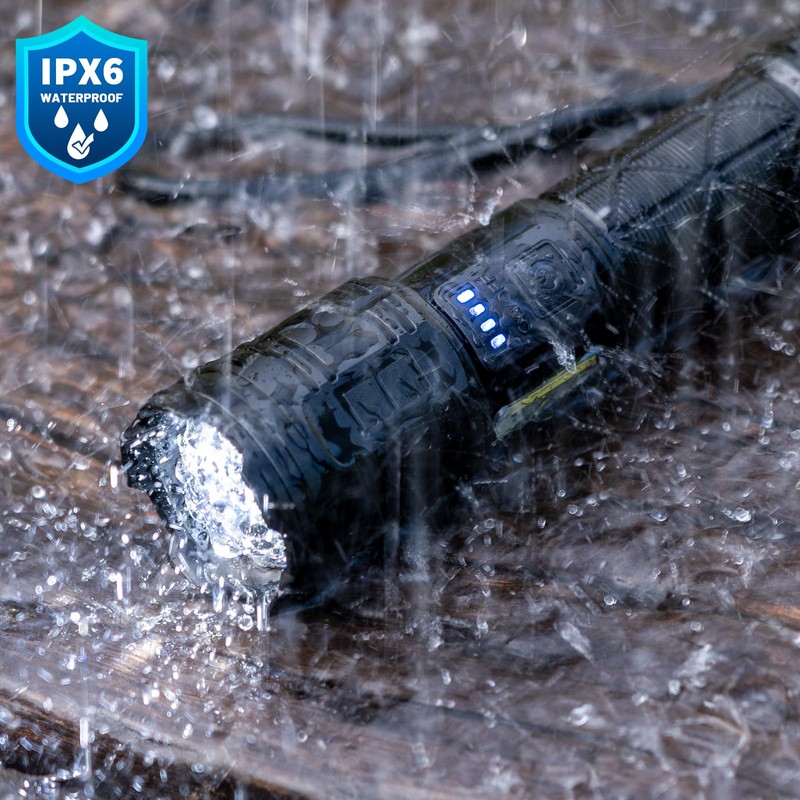 taoquwe Rechargeable LED Flashlights High Lumens, 99,000 Lumen Super Bright