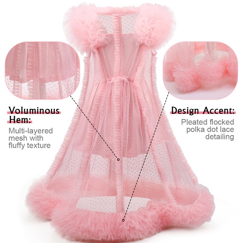 Btonai Pink Witch Costume for Girls Pink 2 Piece Pajamas