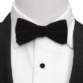 Ox & Bull Trading Co. Black Velvet Bow Tie