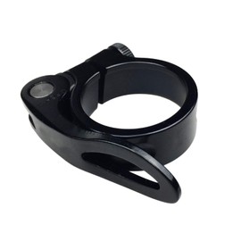 YHT Bike Seat Post Clamp,Bicycle Quick Release Seatpost Collar,Aluminum Alloy Bike Seatpost Accessories for Road Bike,Mountain Bike,MTB(Black,31.8mm)