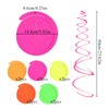Silars Pendenti a Spirale Neon, 10pz decorazione, Stelle Filanti per