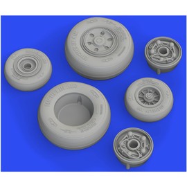 Eduard EDU648774 1/48 Brass Boeing EA-18G Growler Wheel (For Monon Models) Plastic Model Parts