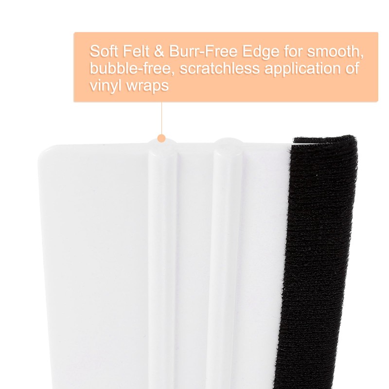 HARFINGTON 10pcs Vinyl Squeegee, Felt Edge Vinyl Wrap Decal Squeegee