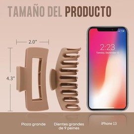 Triko Set de 8 Pinzas para el Cabello para Mujer, Accesorios para Cabello Mujer, Pinzas para el Cabello Antideslizantes de 4.3 pulgadas, Ideales para 