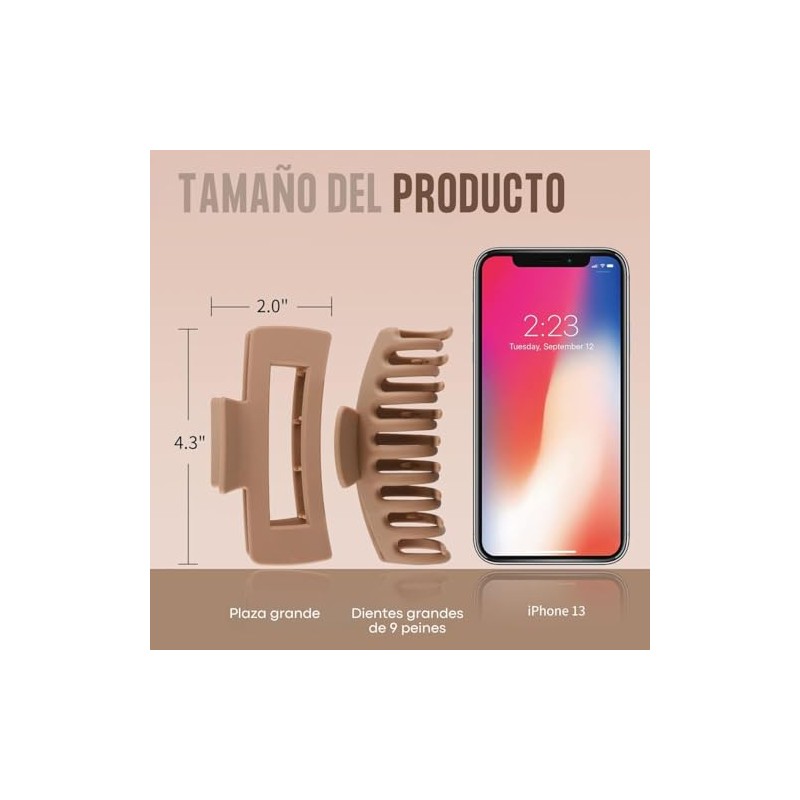 Triko Set de 8 Pinzas para el Cabello para Mujer,