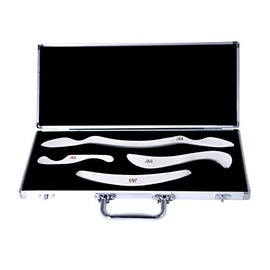 JustSun Stainless Steel Gua Sha Scraping Massage Tool -Medical Grade IASTM Tools Great Soft Tissue Mobilization Tools (Style-10)