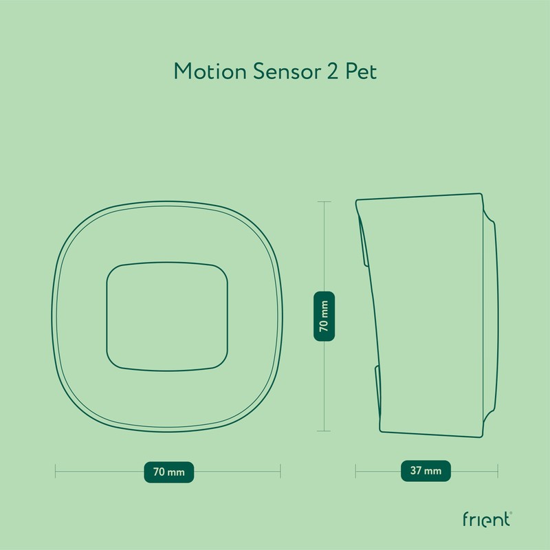frient Motion Sensor 2 Pet | Pet Immune Motion Detection,