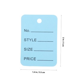 TEHAUX 1000pcs Jewelry Tags for Pricing Blank Marking Labels with String for Retail Display and Clothing Price Labeling for Jewelry Crafts and Boutique Items