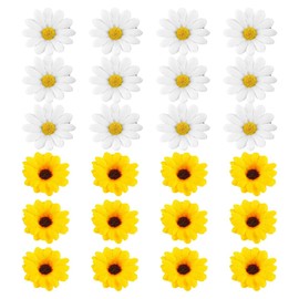Gorise 24 Stück Damen Haarschmuck Elegante Clips Daisy Haarnadel Plumeria Hochzeitsclip Kleinkind Haarspange