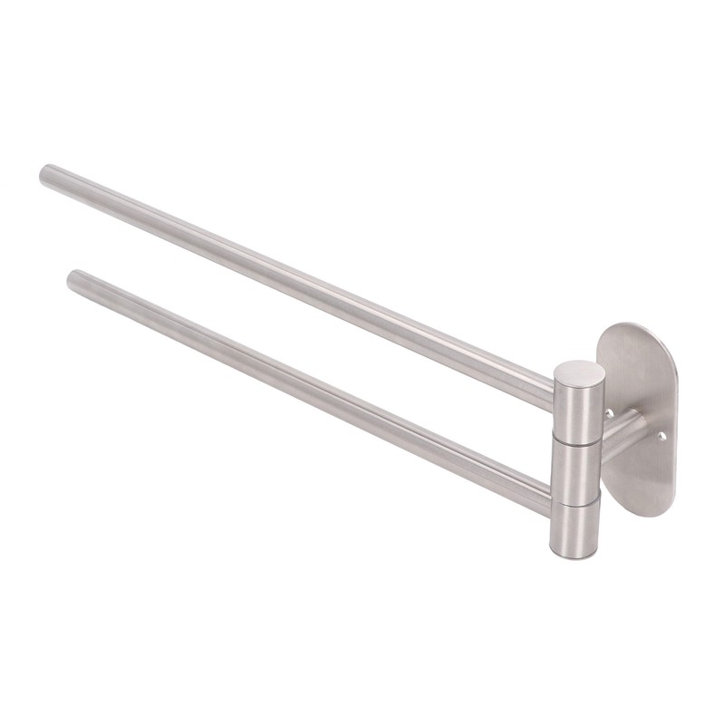 Stainless Steel Toilet Paper Bracket Single Seat 2 Poles Rotatable