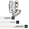 White Knight 3004ST-4 1/2"-20 Stainless Steel Capped Duplex Acorn Lug