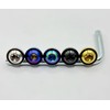 Kuroobaa Motorcycle License Plate Bolts Titanium Anti-theft Screws with Hex