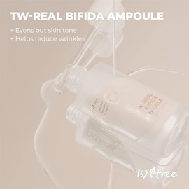 ISNTREE TW‑Real Bifida Collagen Ampoule 50 ml, 1.69 fl oz Korean Skincare Serum with 88% Bifida Ferment & Peptides Skin Barrier Repair & Brightening Firming & Nourishing