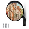 CNQLIS 24 Inch Convex Mirror Outdoor with Adjustable Wall Fixing