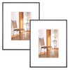 11x14 Picture Frame Set of 2, Metal Black Photo Frames