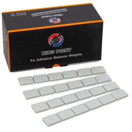 Myers Tire Supply King Point 1/2oz Gray Steel Adhesive Tape Stick-On Wheel Weights, Low Profile, for Cars, Trucks and SUV’s, 288 Pieces