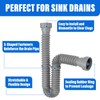 Cinsda 1-1/2" & 1-1/4" P-trap with Adapter, Flexible Sink Drain