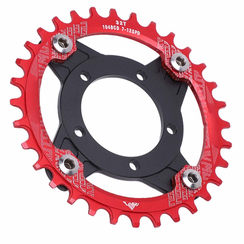 104 BCD 32T Chainring 104BCD Sprocket Adapter 32T Positive Negative