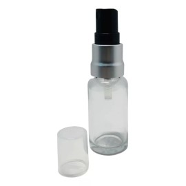 Meliars Frasco Atomizador 20 Ml Transparente Bomba Plata (10 Pzs)