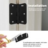 10pcs Door Hinge Shims, 3.5in/8.85cm Hinge Shims 0.050in/0.13cm Thickness Adjustable