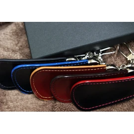 Saint Mode Cordovan Keychain with Shoehorn, blue