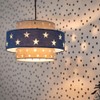 MiniSun Modern Blue & Light Grey Cut Out Star Design