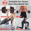 Adjustable Dumbbell Set 20LBS Weight Set for Home Gym Full