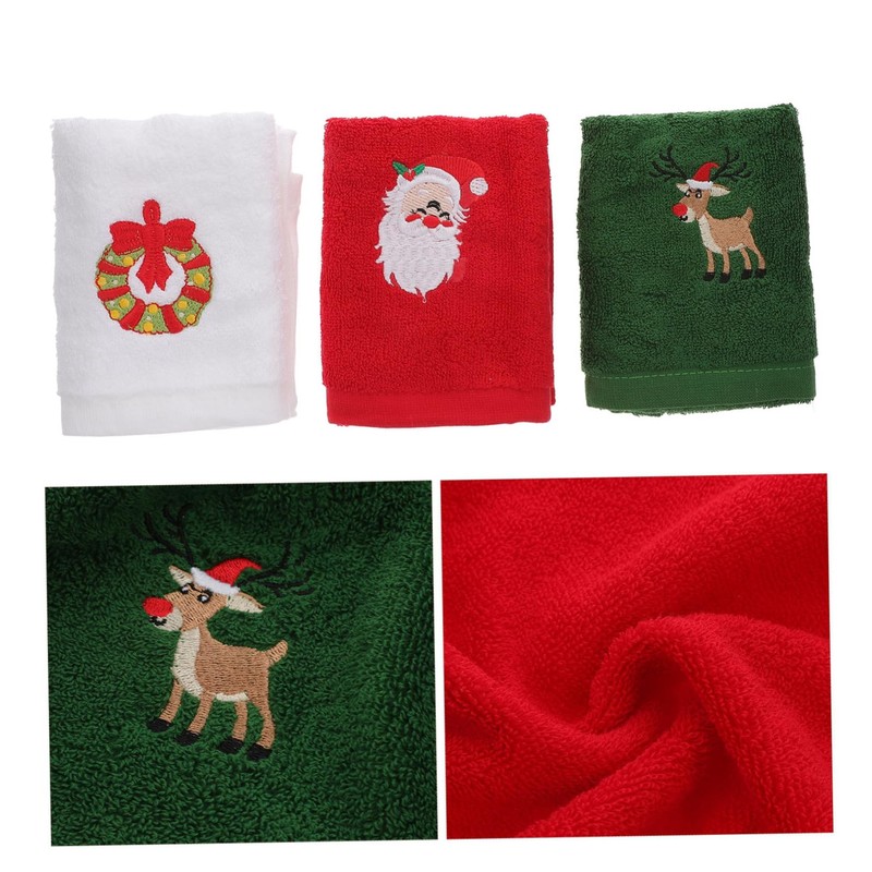 Mikinona Soft Spa Towel Set Christmas Design 6pcs Cotton Face