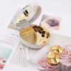 Honbay Fashion Marble Contact Lens Case Portable Contact Lens Box