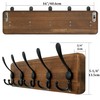 WEBI Rustic Coat Rack Wall Mounted,Wood Coat Hanger Wall,5 Coat