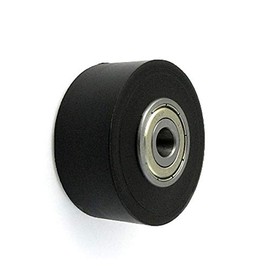 48 x 22 mm Bore 8 Plastic Roller Polyamide Double Storage Pallet Fixer Wheel for Pallet Truck Nylon Roller Diameter 48 mm with Ball Bearing