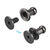 sourcing map 4mm Ball Head Stud Rivets Screw Back, 20Pack