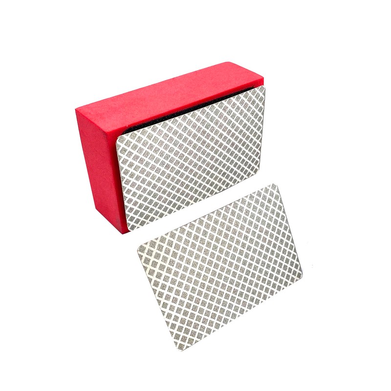 3 in1 Diamond Sanding Pads,1Pcs Sponge Block Foam Backing Hook