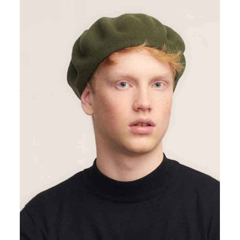 Laulhere Authentique Traditional French Wool Beret, Paon (Peacock Blue)