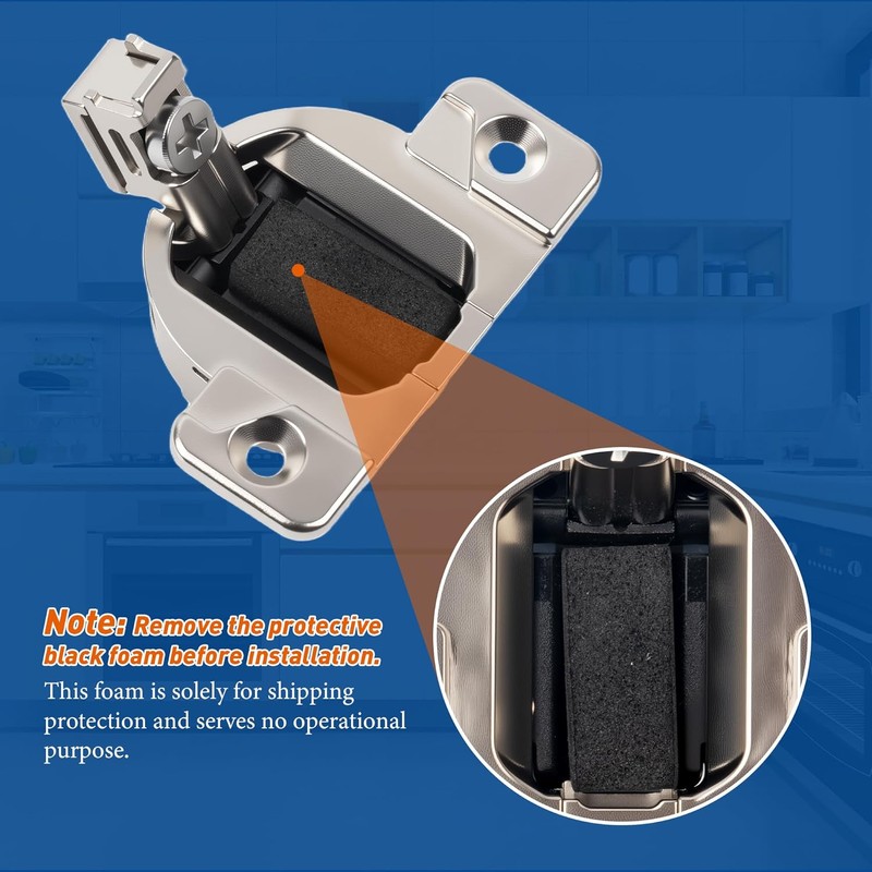 8 Pcs Replacement for Blum Cabinet Hinges, 110 Degree Compact